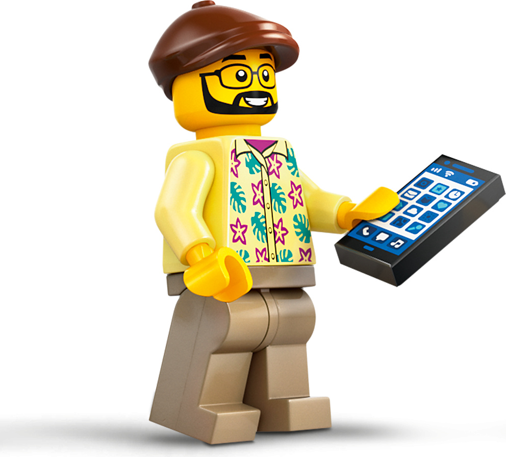 LEGO City: „Muž vo farebnom tričku“ minifigúrok