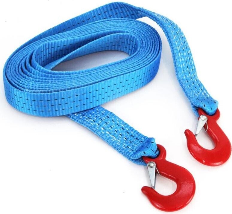 PAS KAM PAS-KAM 02012 Abschleppseil 4.5 tonnen 5 Meter mit Haken Abschlepgurt LKW Wohnmobile