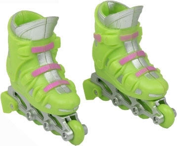 Alle Hersteller Mini Pulley Detachable Single Vierrad Skates Kinderspielzeug/Finger Spielzeug(Grün)