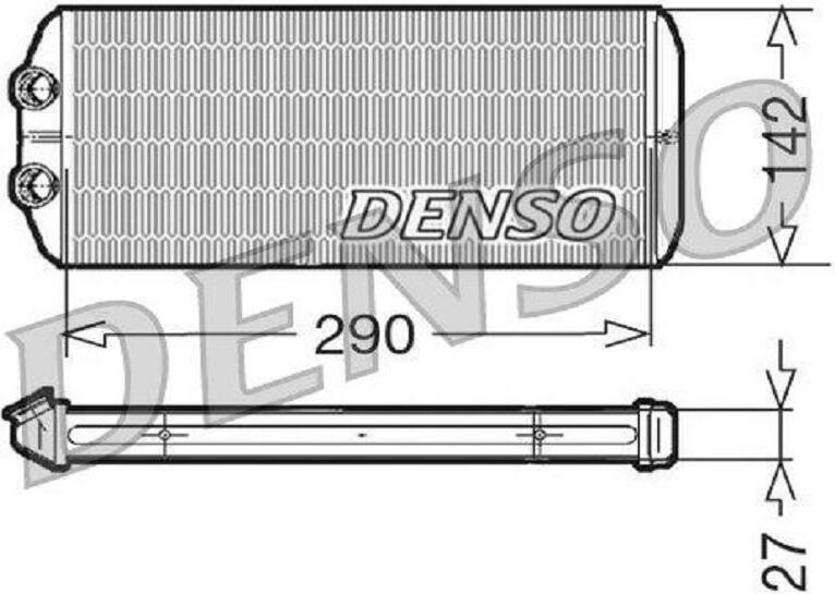 DENSO DRR07005 Wärmetauscher Innenraumheizung Kühler für CITROËN BERLINGO (B9) passend für PEUGEOT PARTNER Tepee PARTNER Kasten