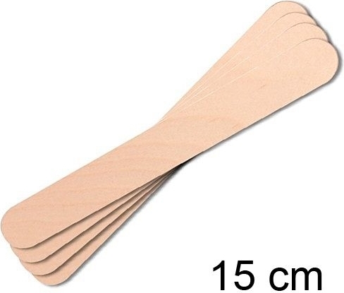 100x Holzspatel für Wachs und mehr, Spatel Kosmetex Wachsspatel, Groß Länge 15 cm