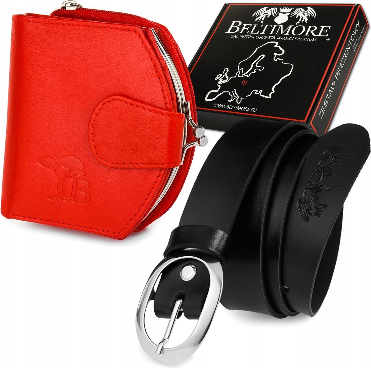 Damen Leder Geldbörse Gürtel Set Beltimore