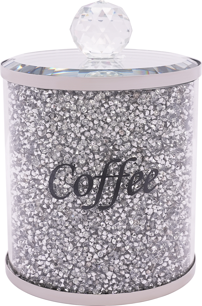 easybuy 3er Vorratdosen Set Kaffeedosen 500g Tee Zucker Glasbehälter mit Deckel Zerkleinerter Diamant-Stil 06080012023