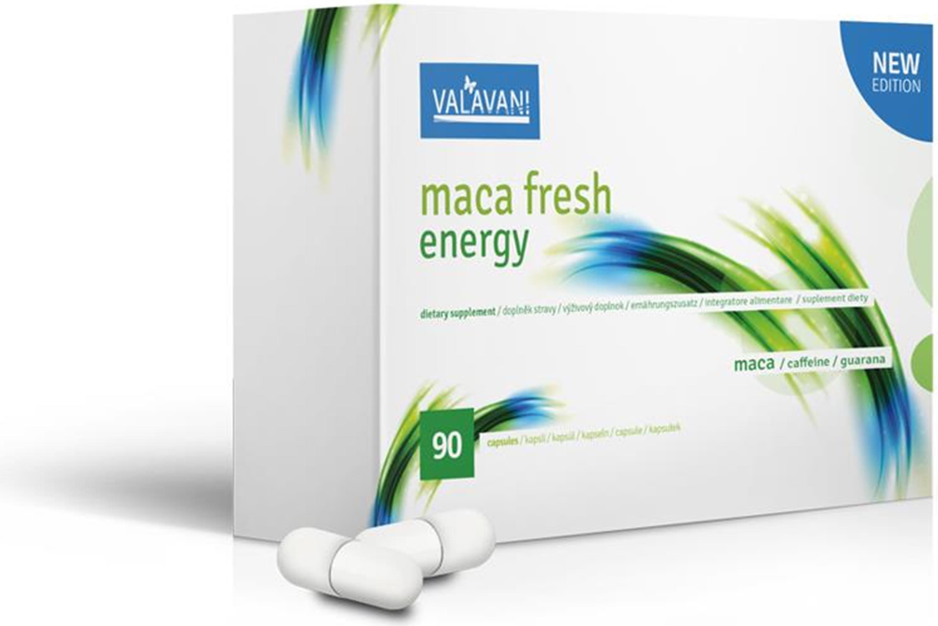 Valavani Nahrungsergänzung zur Steigerung der Energie – Maca Fresh Energy 90 Kapseln