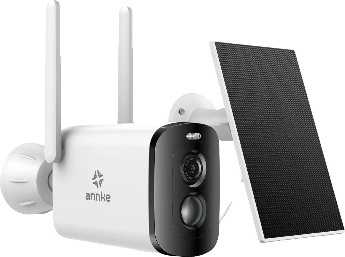 Bezdrôtová bezpečnostná kamera, rozlíšenie 4 MP, nabíjateľná batéria 5200 mAh, pripojenie WiFi, vodotesnosť IP66, farebné nočné videnie