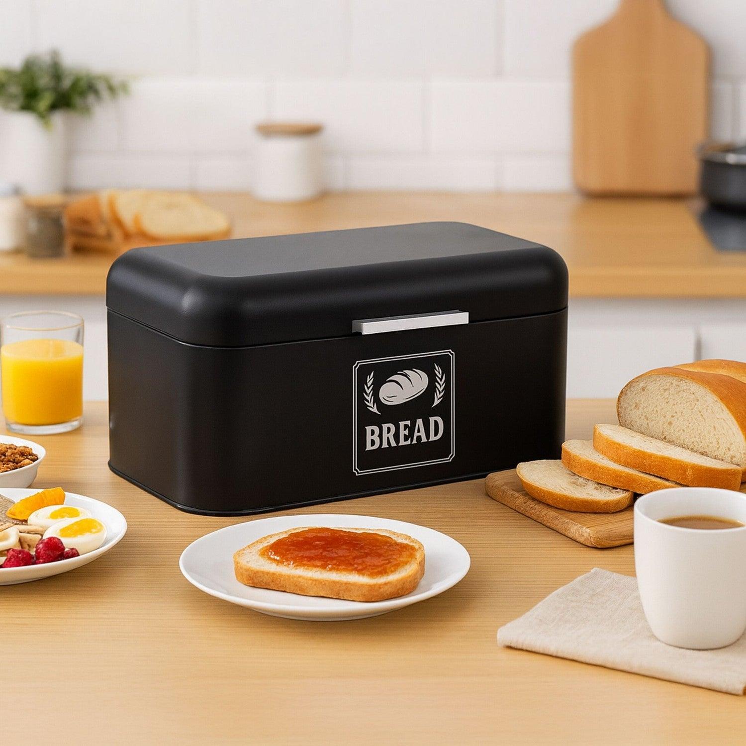 Northix Retro-Brotdose aus Metall mit Deckel und Griff