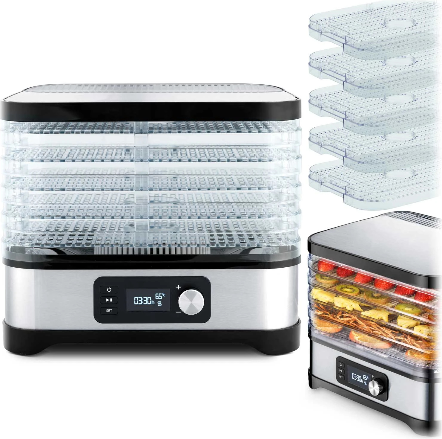 Sušička potravín Berdsen BD-690 silver