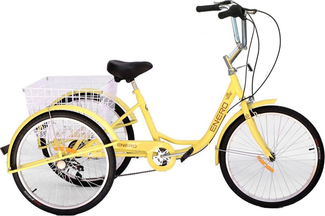 Enero 3-Rad-Fahrrad 24 "Rehabilitation 6-Gang-Vanille