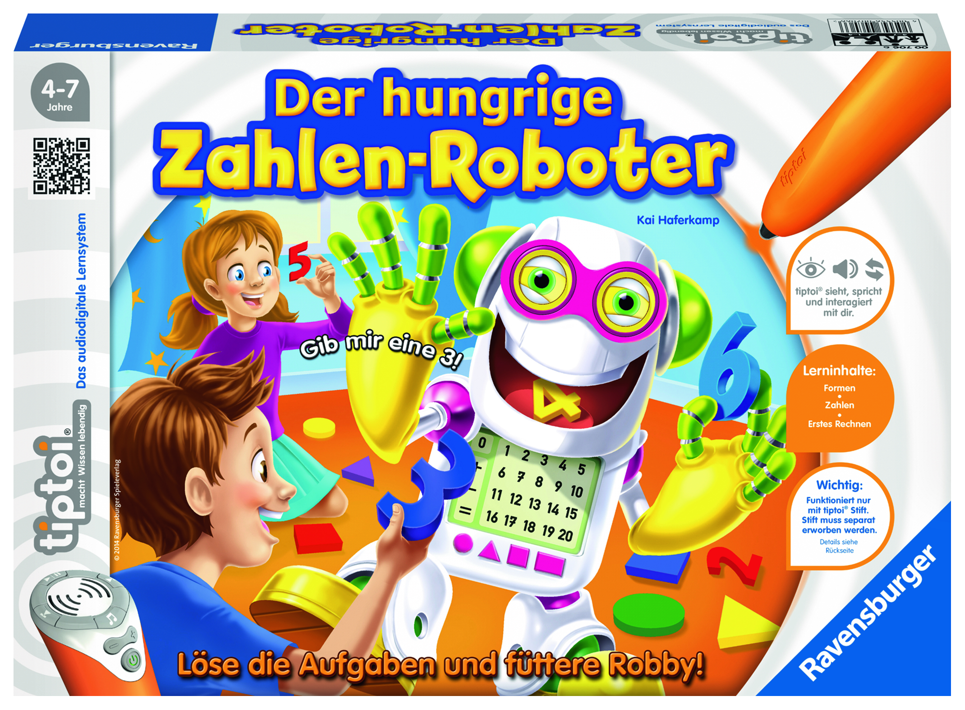 Der hungrige Zahlen-Roboter Lernspielzeug