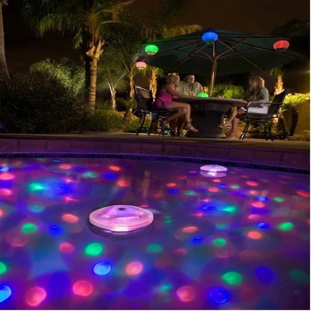 DE RGB LED Unterwasser Decor Lampe Poolbeleuchtung Schwimm Licht Badewannenlicht 