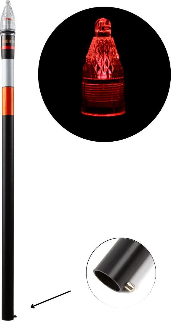 Michumedia Kopf mit Dämmerungssensor 50 cm Rot