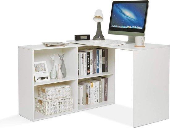 Famanu L-förmiges Büro Weiß - Modernes Design aus Holz