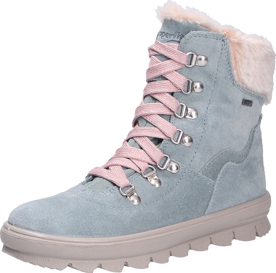 Superfit Mädchen Stiefel, grün(hellgrnrosa (7)), Gr. 28 1-000220-7500