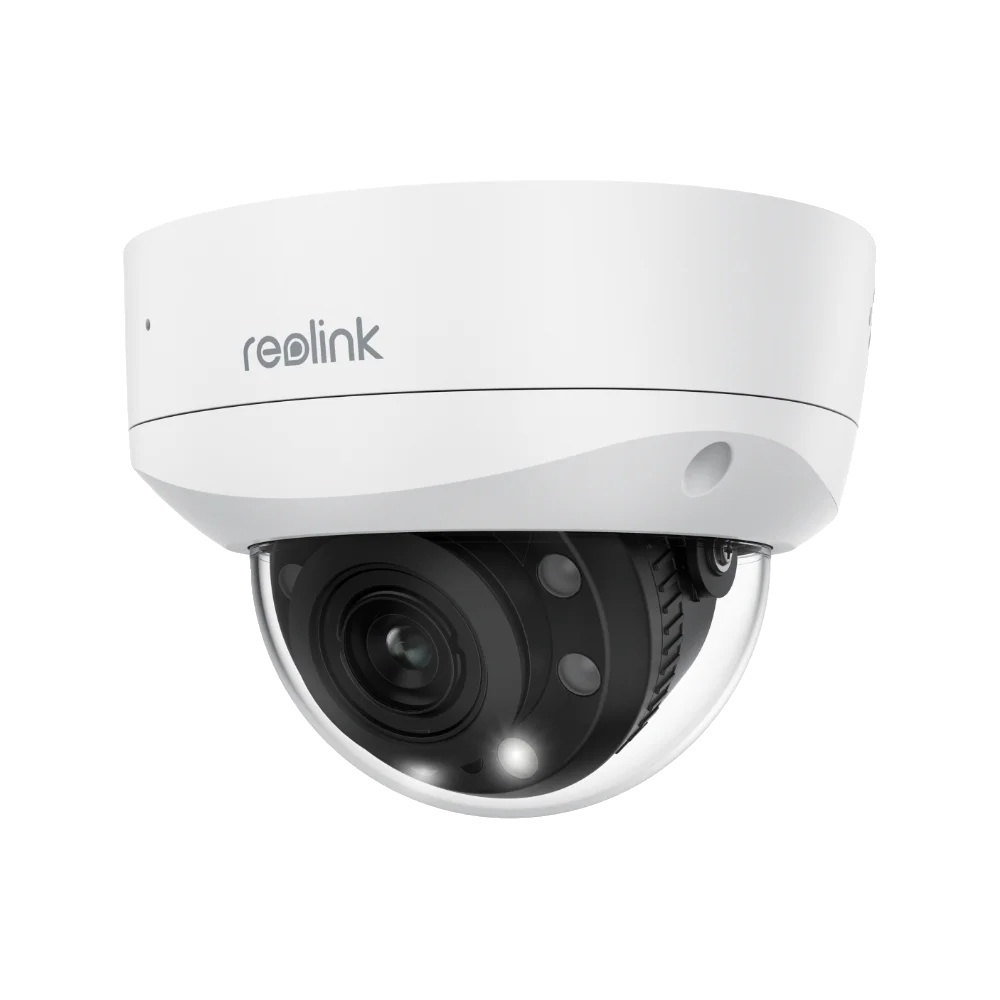 bezpečnostná dome kamera 4K, 5× optický zoom, farebné nočné videnie, kamera PoE RLC-843A