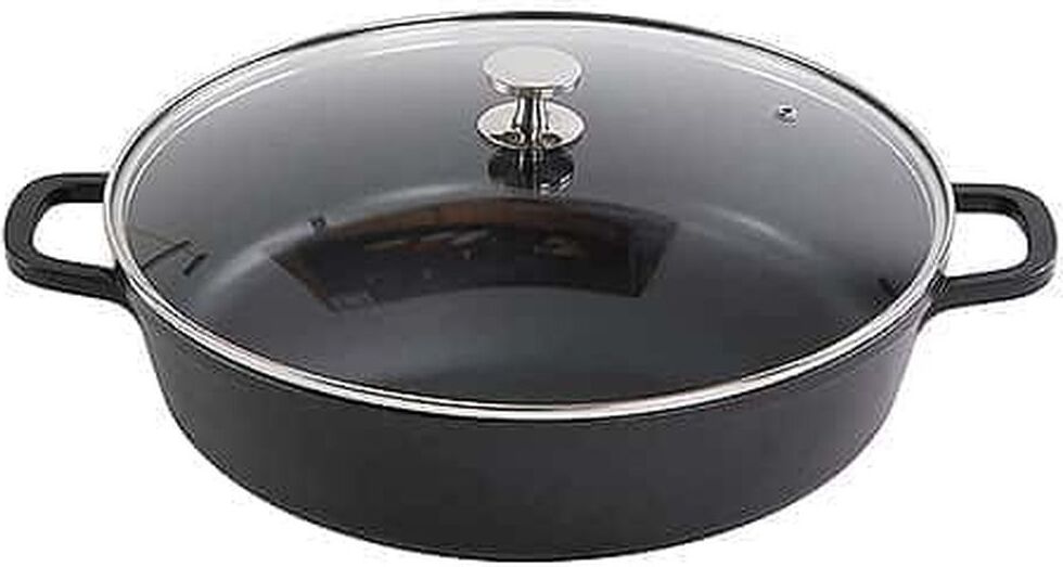 Contacto AluChef® Schmorpfanne Schmortopf, rund 32 cm schwarz/black 6983/327