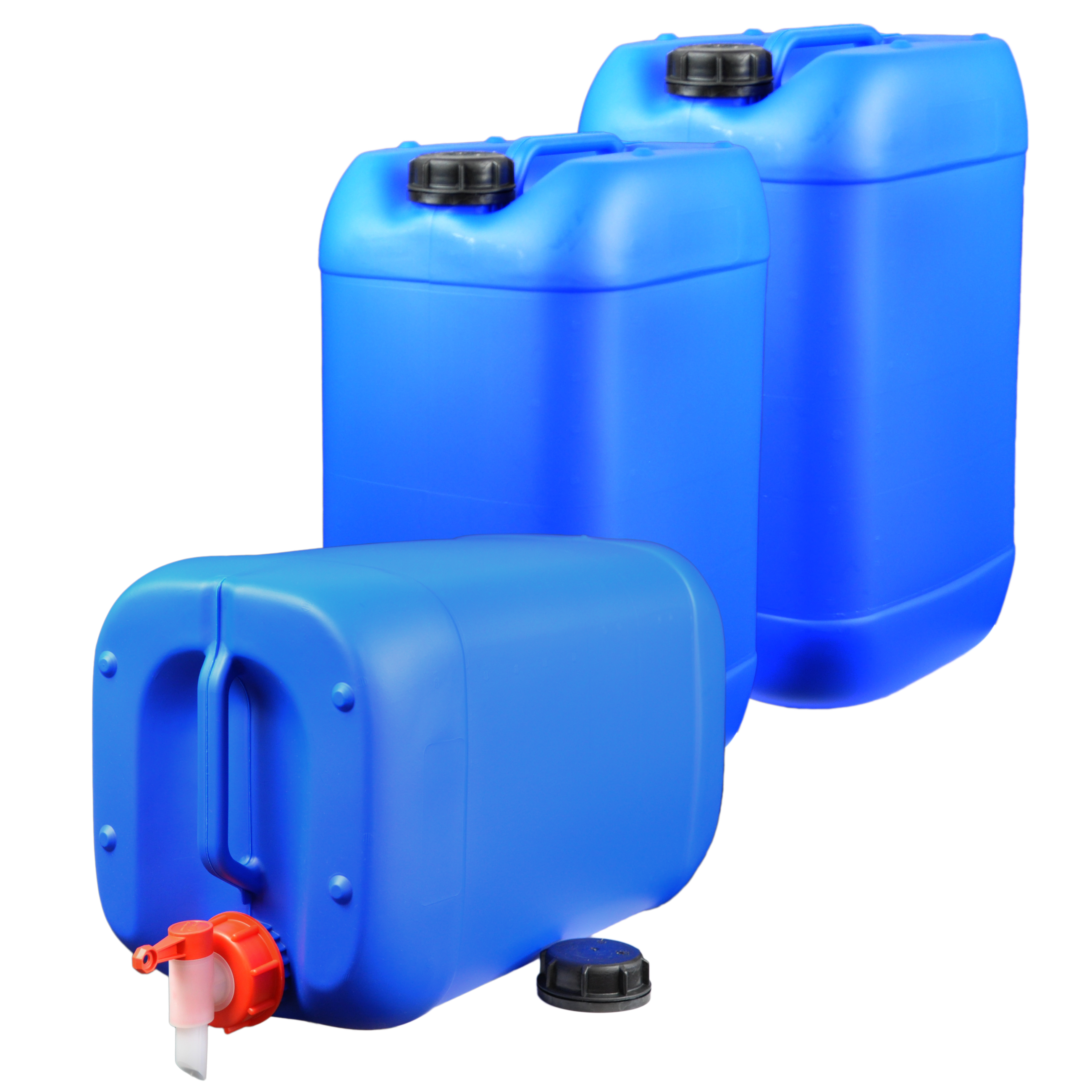 plasteo 3X 25 Liter Getränke- Wasserkanister