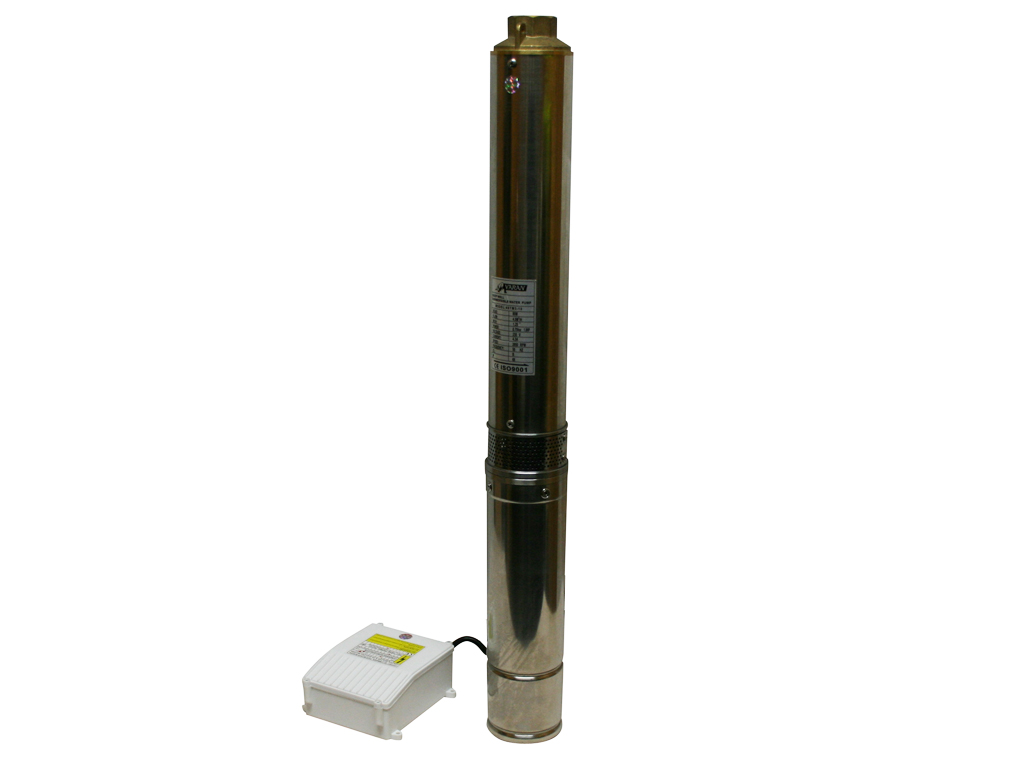 Varan Motors - 4STM3-10 Ponorné čerpadlo pre hlboké studne a vrty, 4000L/H - 80m, 750W