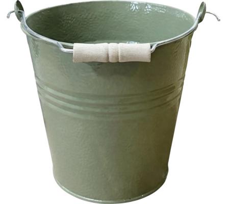 Zinkeimer Garteneimer Dekoeimer mit Henkel Lafiora Metall 6l forest