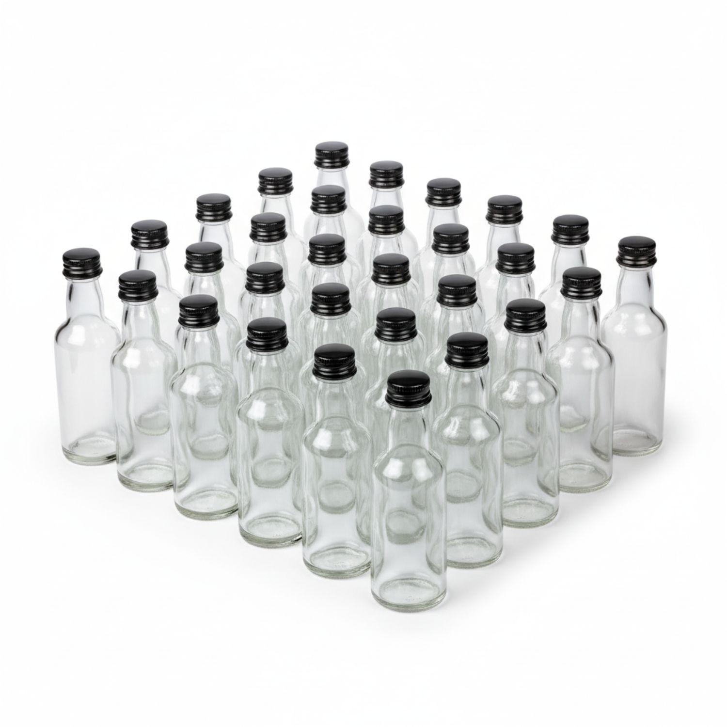 12er-Set 60 Ml Shot-Flaschen Aus Kunststoff – Wiederverwendbare Mini- Plastikflaschen Mit Schraubverschluss – Auslaufsicher Für Saft, Milch, Kaffee, Gewürze & Reisen – Transparent Plastikflaschen Mit Schraubdeckel