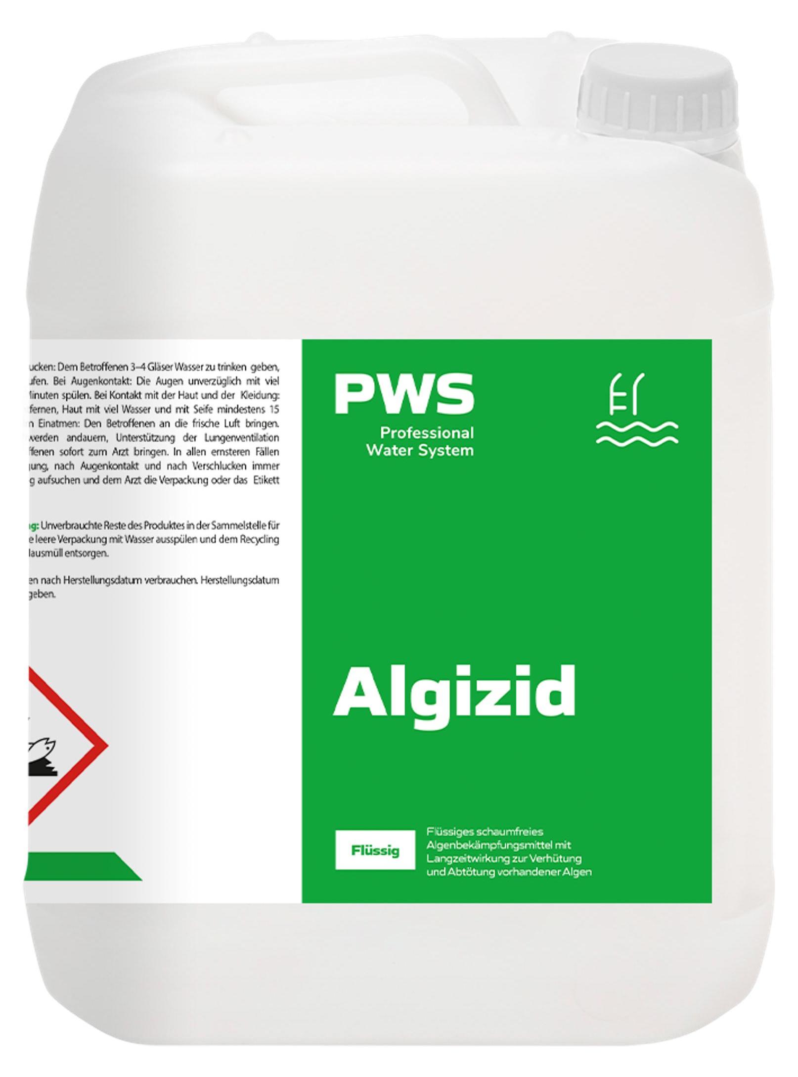 PWS - Professional Water System PWS Algizid 5 l, professional Algenmittel für Poolwasser 4300412