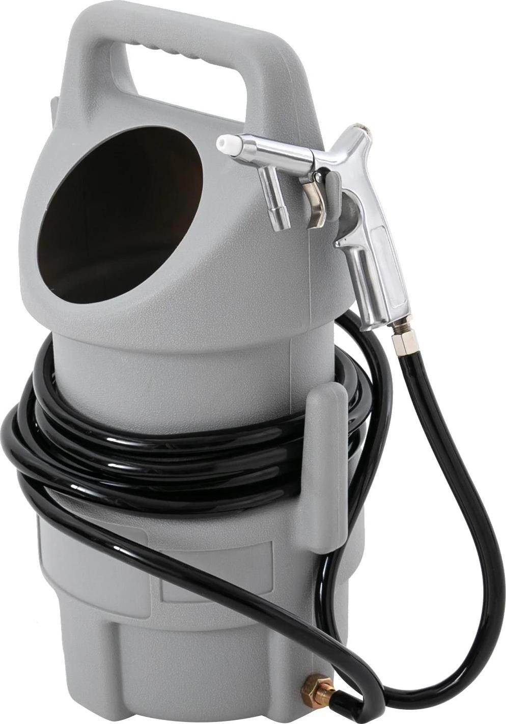 StarTech Mobiler Sandstrahler - gewerbliches Sandstrahlgerät Set - 22,68 kg Strahlmittelbehälter - 4,5 m Schlauch - für Metallentrostung - grau