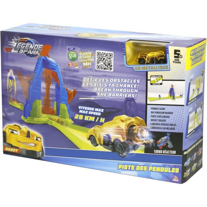 Auer THE LEGEND OF SPARK - Pendelbahn +1 Turbo Reactor Launcher + Fahrzeug 29km / h Hardy - Autobahn Pendelbahn - 5 Jahre + AUL6911400411577