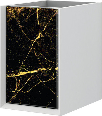 Unterschrank Baden Haus Bellagio 35 cm breit Steingold fertig montiert 54878