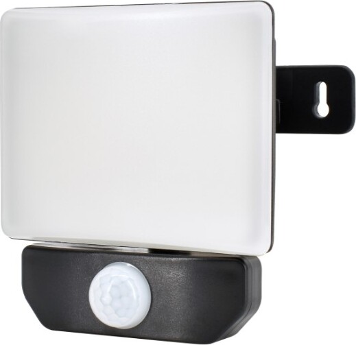 LED reflektor čierny so senzorom 50W 4500LM 4000K IP65 Bemko C65-LFX-050BL-4K-PIR