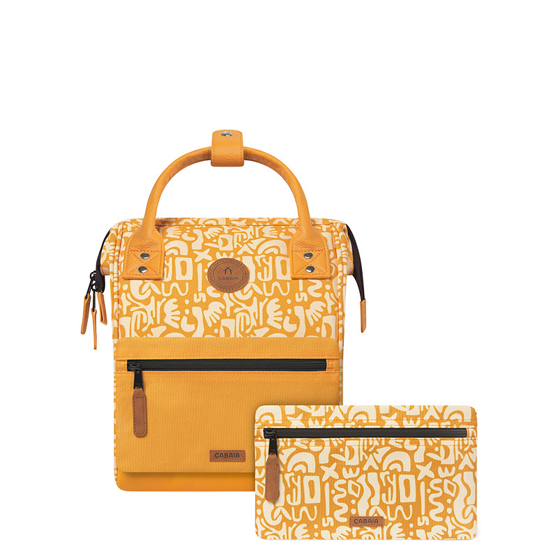 Cabaïa Cabaia Backpack Adventurer Small Setif yellow CAB636EQZK