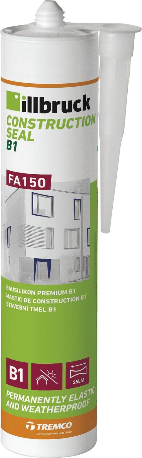 Illbruck Bausilikon schwarz FA150 zur Abdichtung von Bewegungs- und Anschlussfugen im Innen- und Außenbereich 310ml FA150511191