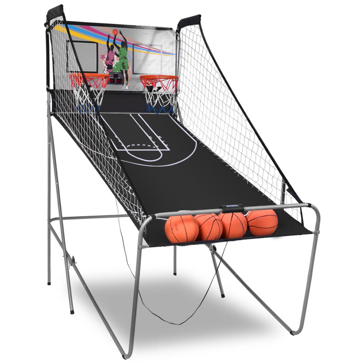 COSTWAY Basketballkorb Basketball Automat inkl. 4 Bällen klappbar Basketballständer Basketballspiel Schießmaschine SP35202