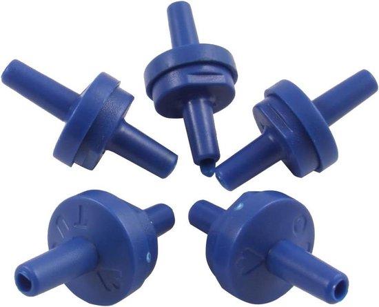 OEM Aquarium Luchtpomp Set - Blauw Kunststof - 5 Stuks - Outlet Controlekleppen 2026