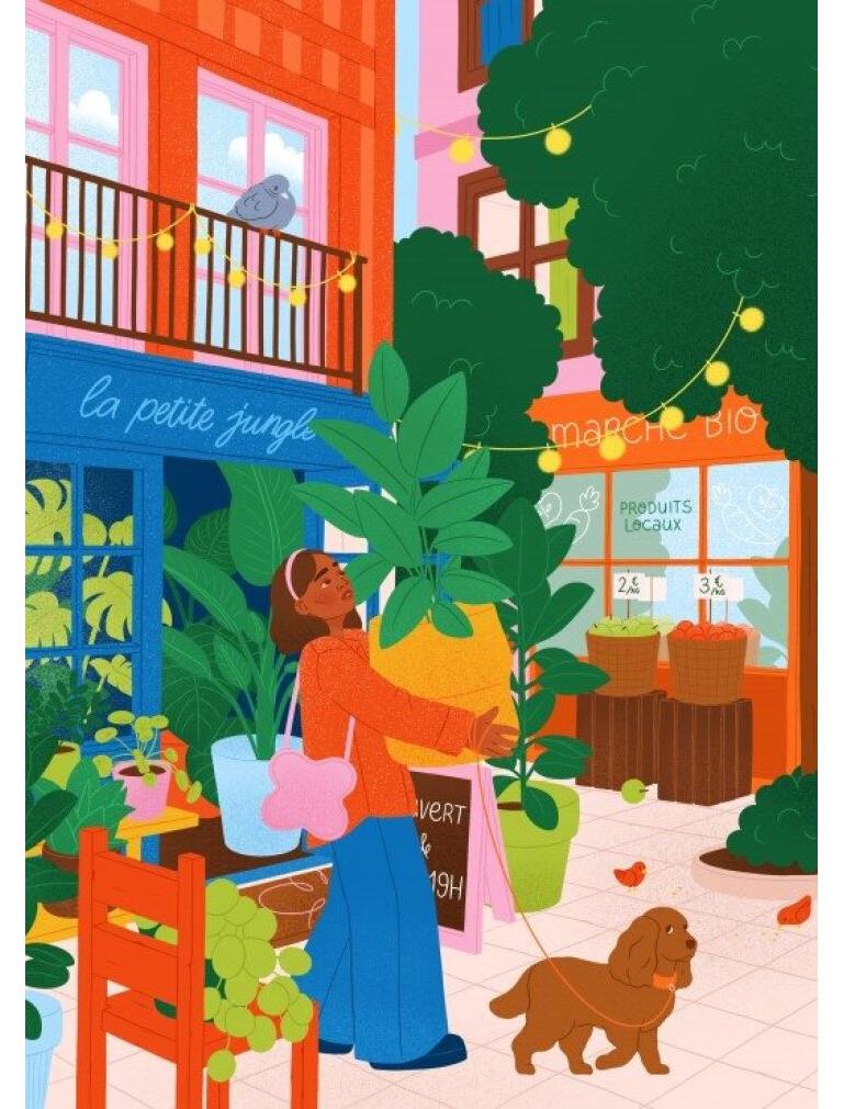 Pieces & Peace botanisches Puzzle - 500 Teile botanisches Spiel 00224