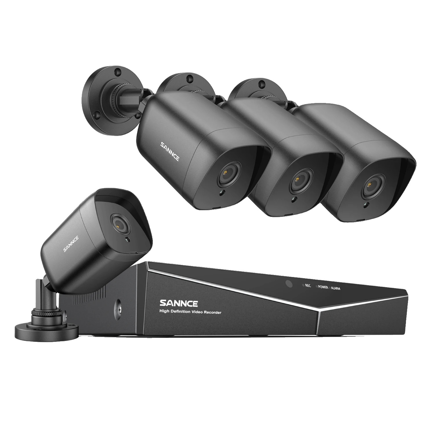 Kamerový systém CCTV, rozlíšenie 1080P, nočné videnie do 30 metrov, 4STK 0TB