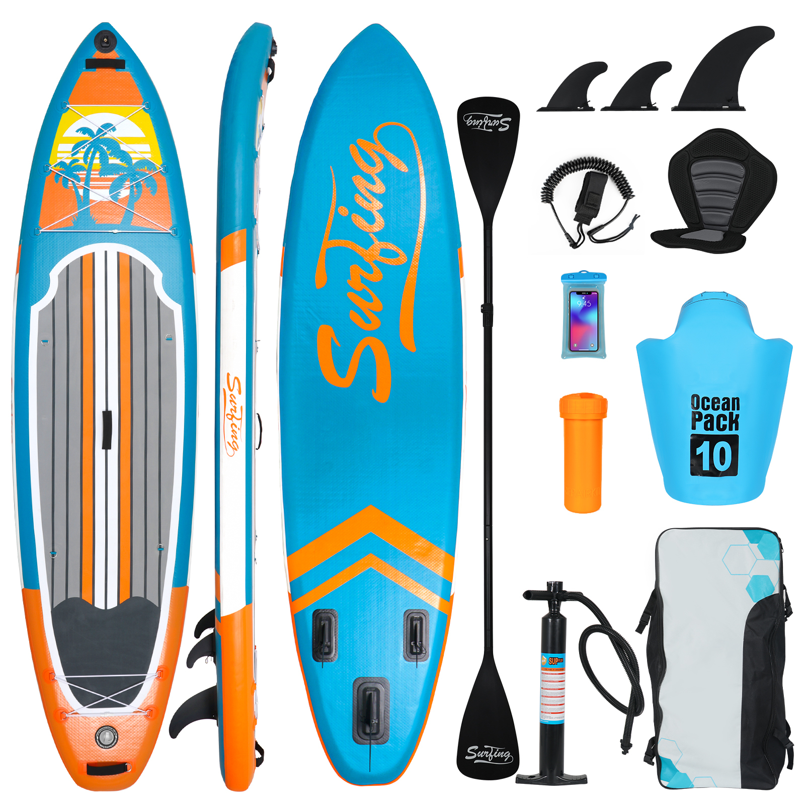 Panana Premium SUP Board Set Aufblasbar, 305cm Stand Up Paddling Board mit Komplettem Zubehör, Verstellbares Paddel, Pumpe, Rucksack, Paddleboard für Anfänger Fortgeschrittene Erwachsene, 200kg Panana Premium SUP Board Set Aufblasbar, 305cm Stand Up Paddling Board mit Komplettem Zubehör, Verstellbares Paddel, Pumpe, Rucksack, Paddleboard für Anfänger Fortgeschrittene Erwachsene, 200kg