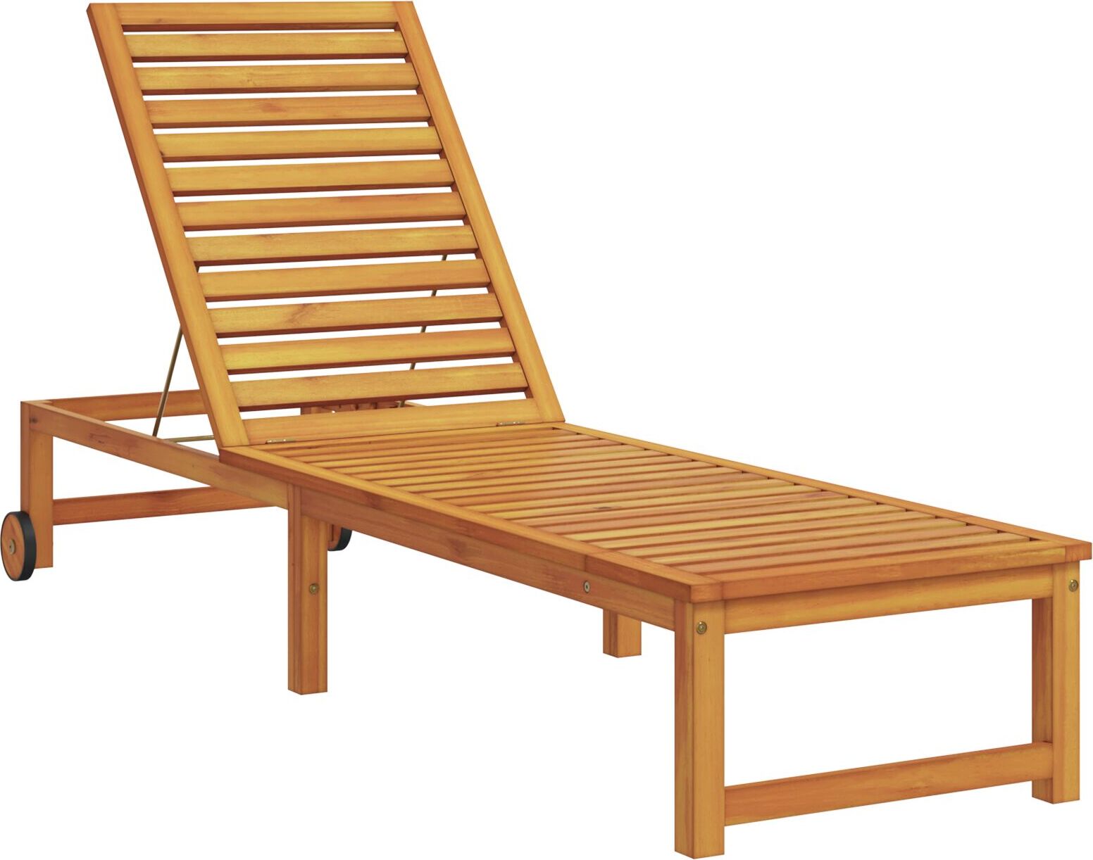 Sonnenliege aus massivem Holz Akazie, Gartenliegen DesignMöbel Neu