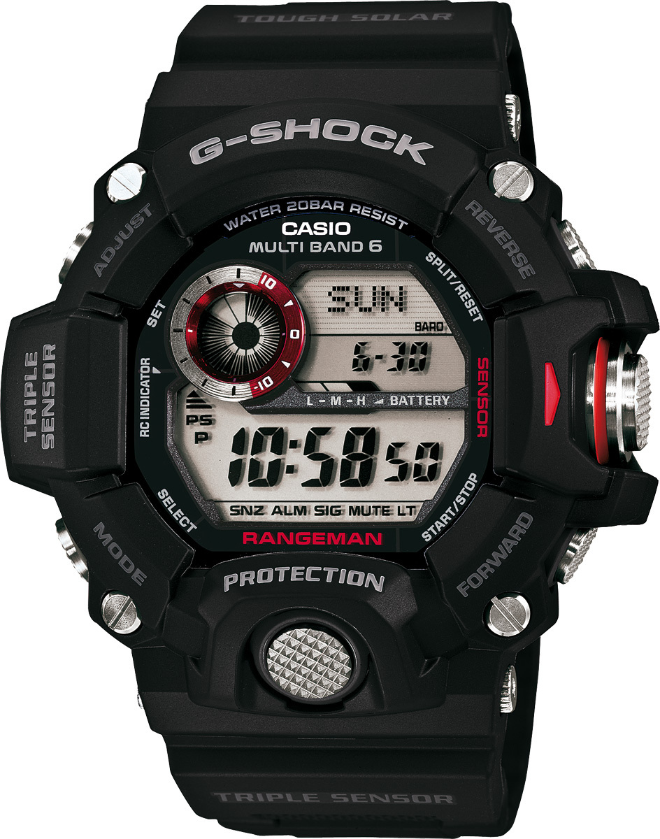 Casio GW-9400-1ER, Wasserfest, Höhenmesser, Barometer, Quartz (solar)