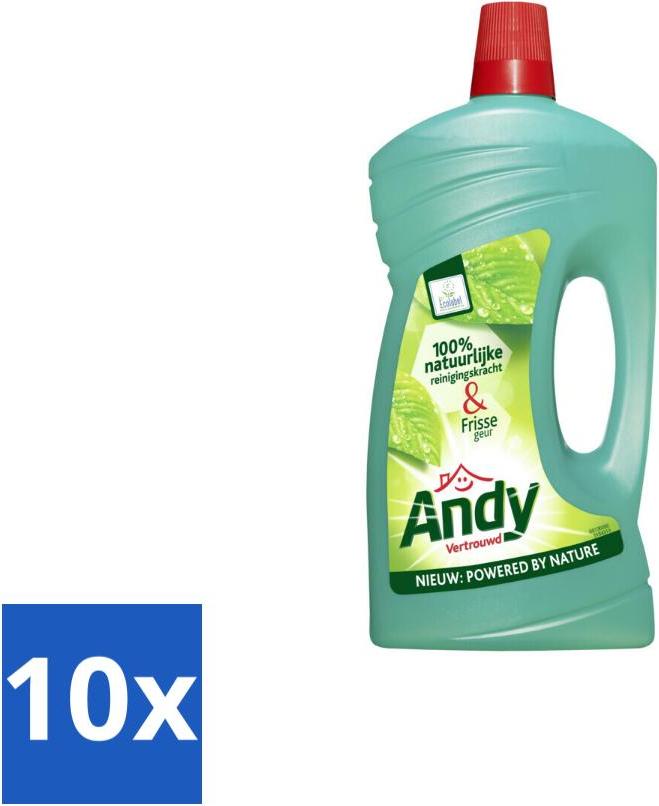 Andy – Trusted – Allzweckreiniger – Frisch & Vertrauenswürdig – 1L - Vorteilspack - 10 Stücke 8721410