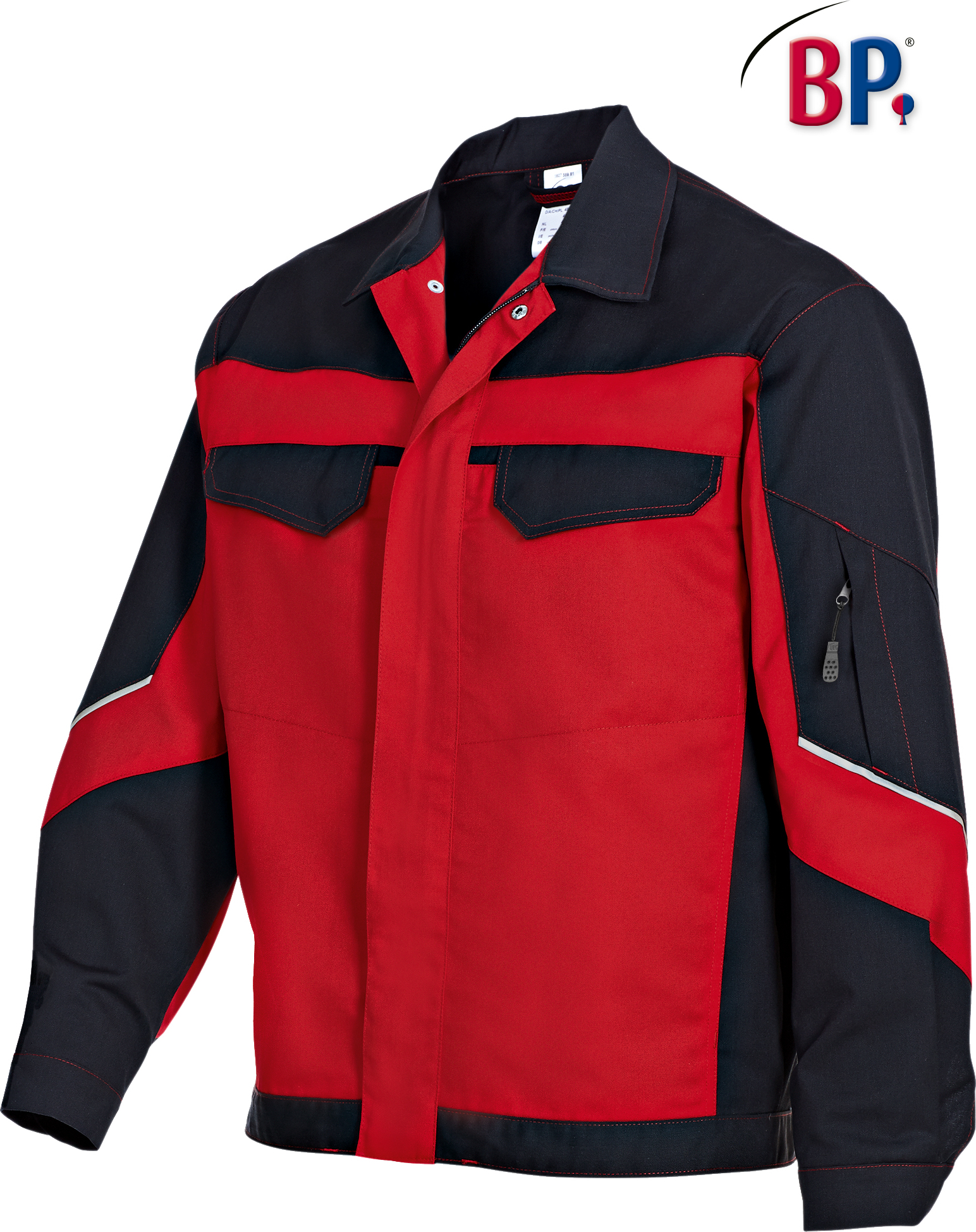 BP® Arbeitsjacke - rot/schwarz - 48/50n 1607-559-81-48/50n
