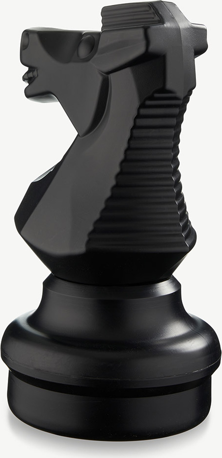 Ubergames - Schachfigur - Springer 45 cm - Schwarz - Geeignet für Ubergames Schachspiel zwart paard