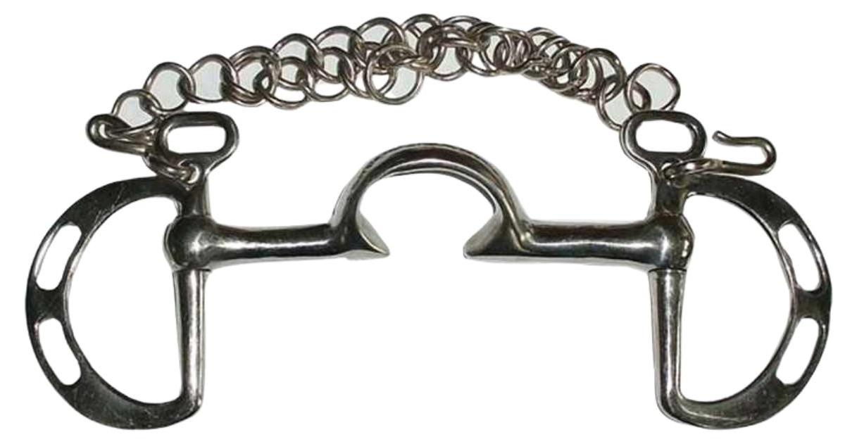AMKA Springkandare mit hoher Zungenfreiheit, Edelstahl in 125mm 03445