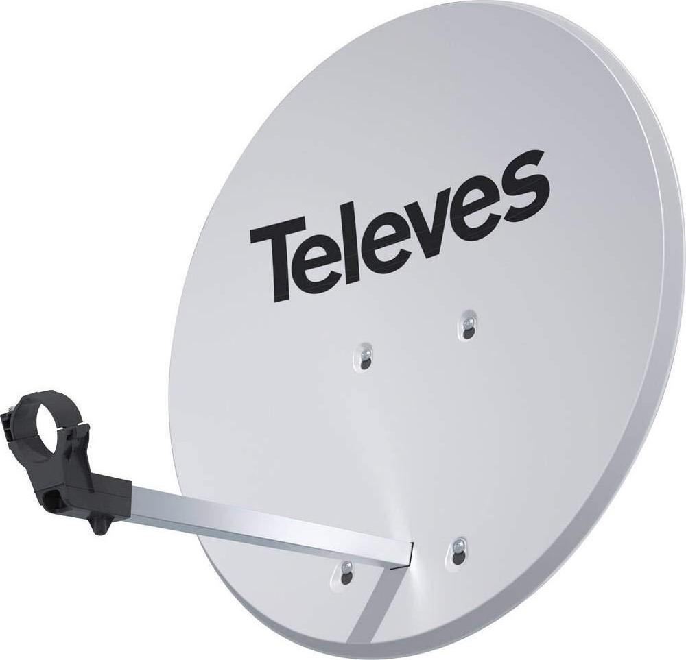 Televes 630 ISD 793002 SAT Antenne Satelliten-Schüssel 63cm ALU Schüssel Weiß 0285