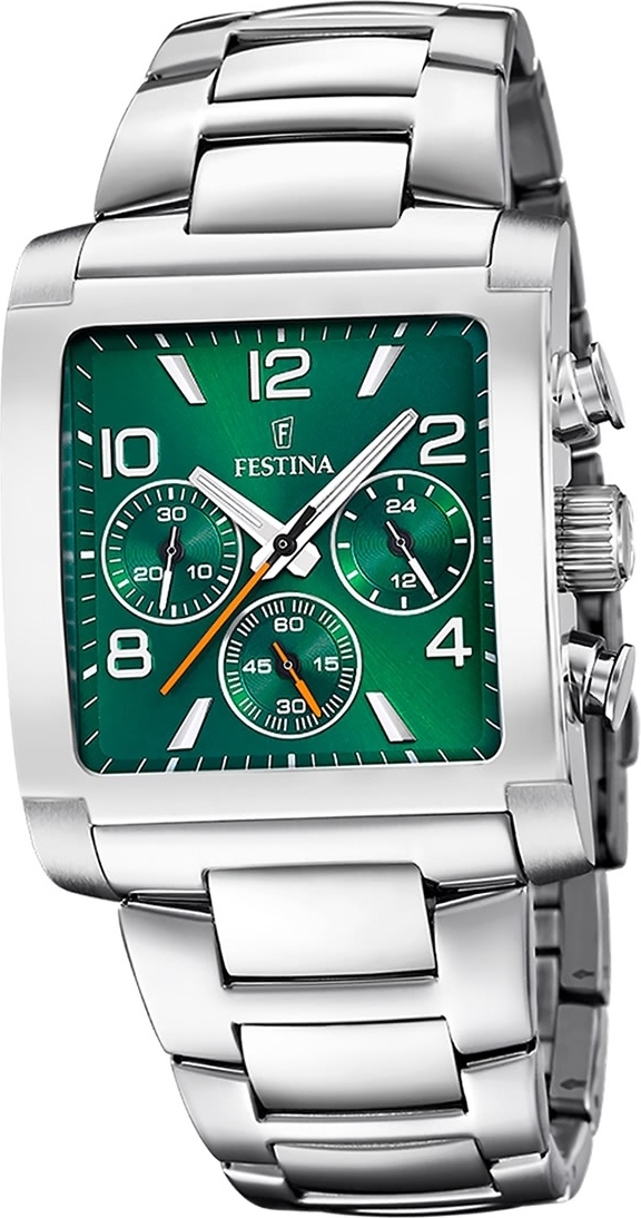 Pánske náramkové hodinky Festina z nehrdzavejúcej ocele strieborné Timeless Chronograph D2UF20652/2
