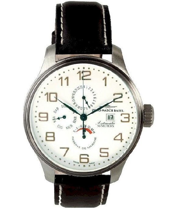 Zeno-Watch - Náramkové hodinky - Pánske - Chrono - OS Retro Dual-Time - 8055-f2