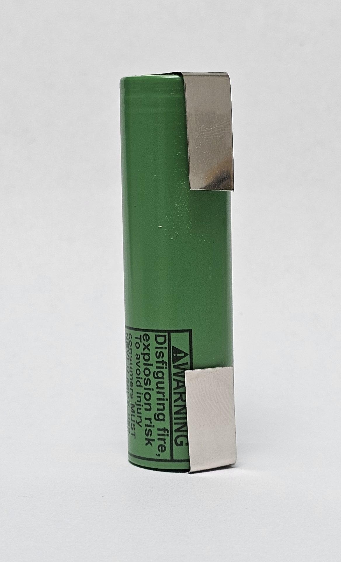 Akku-Kur Akku LG INR18650-MJ1 3,7V 3500mAh 10A unprotected flat Top mit Lötfahne U Form