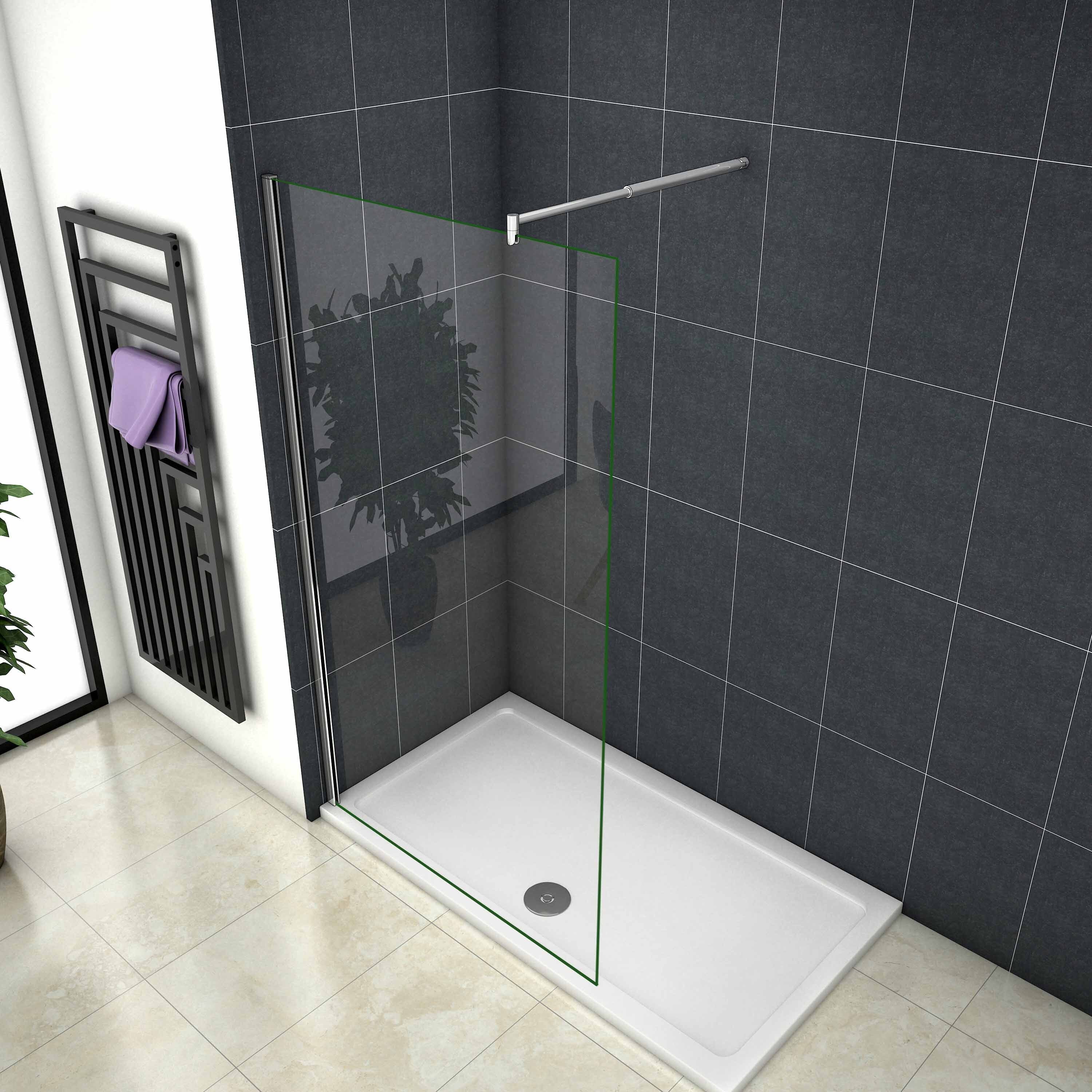 Mai & Mai Walk-In Duschwand 140x200cm ESG-Sicherheitsglas 10mm Mit NANO-Beschichtung