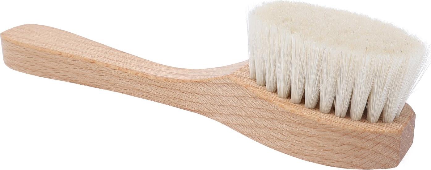 Waldkraft Gesichtsbürste aus Buchenholz, geölt, 16 cm Ziegenhaar
