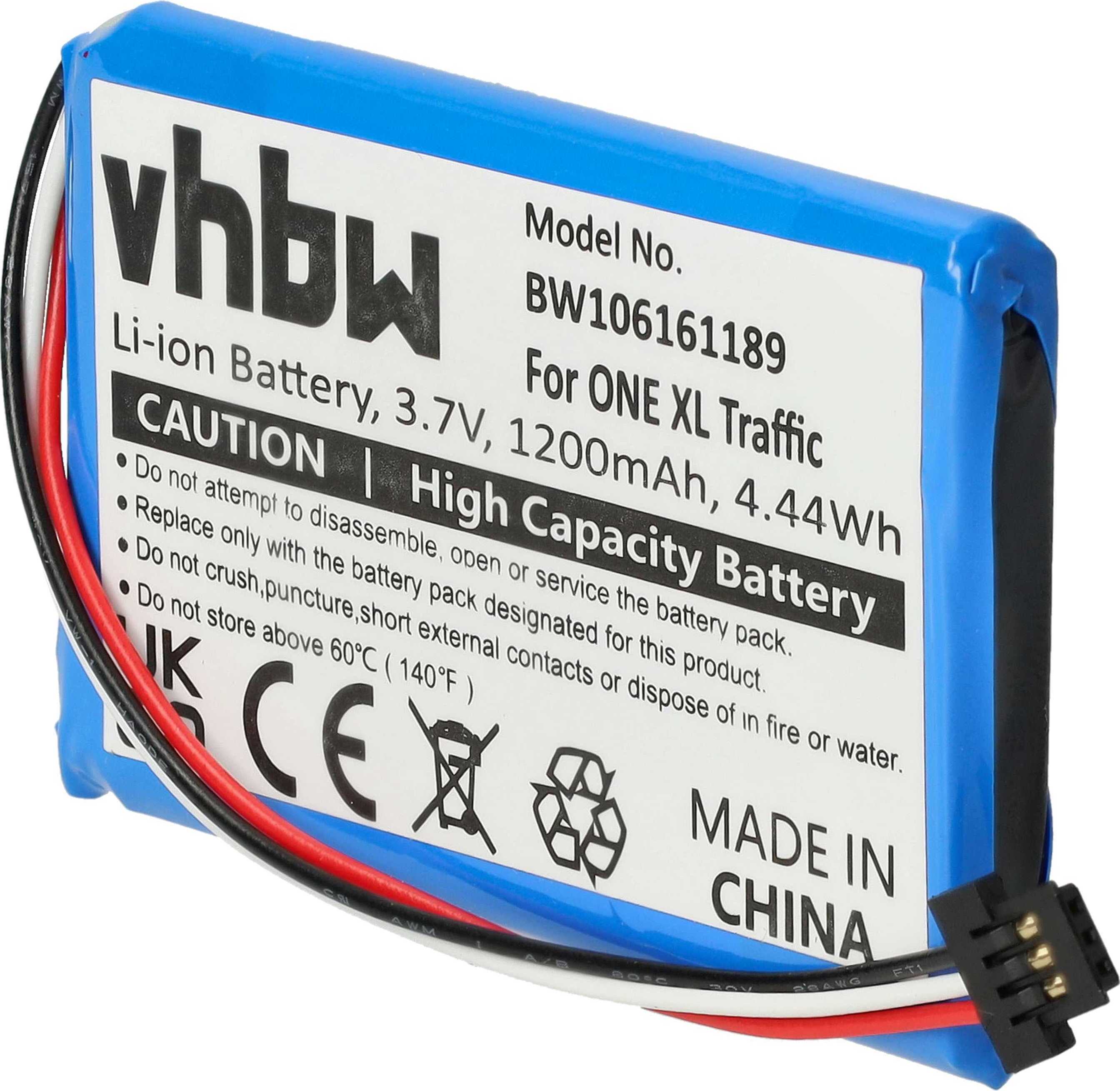 TomTom Akku Ersatz - Kompatibel Mit Typ LHA11111052, 3,7V Li-Ion Mit 1100mAh