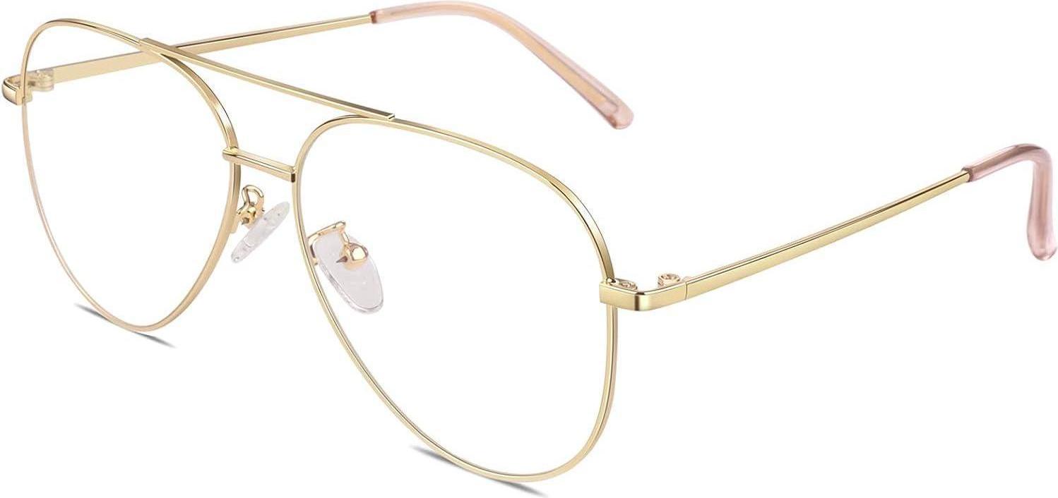 Sonstige GQUEEN Pilot Stil Damen Herren Retro Brille Metallrahmen UV400