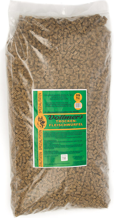 Vollmers Trockenfleischwürfel - 25 kg 66717